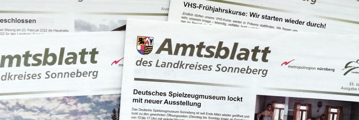 Amtsblatt | Landkreis Sonneberg