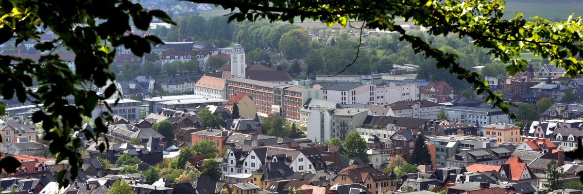 Blick auf das Landratsamt Sonneberg