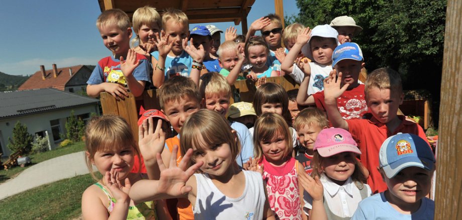 Kinder im Kindergarten Schalkau