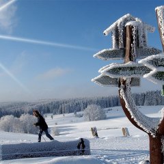 Langlaufloipe bei Lauscha