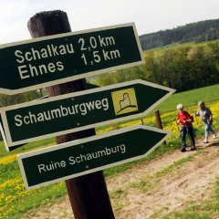 Rundwanderweg rund um die Schaumburg bei Schalkau