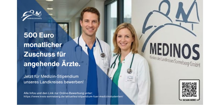 Medizin-Stipendium Landkreis Sonneberg_Imagegrafik Medizin-Stipendium Landkreis Sonneberg_Imagegrafik