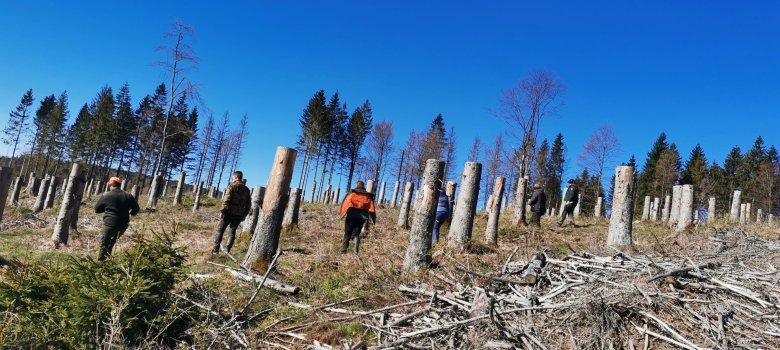 Übung zur Fallwildsuche am 23. April 2026
