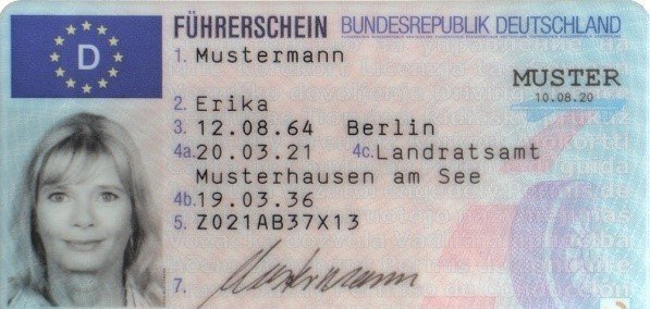 Musterexemplar EU-Führerschein