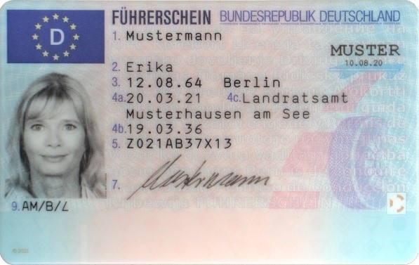 Musterexemplar EU-Führerschein