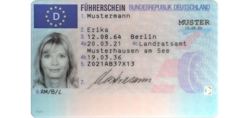 Musterexemplar EU-Führerschein