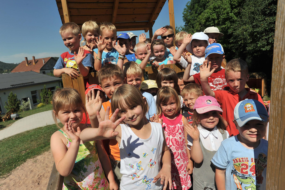 Kinder im Kindergarten Schalkau