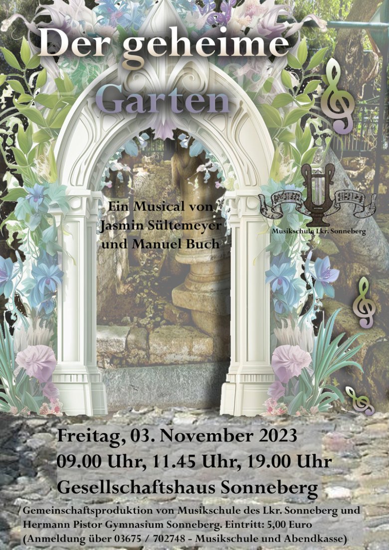 Plakat zum Musical "Der geheime Garten" Plakat zum Musical "Der geheime Garten"