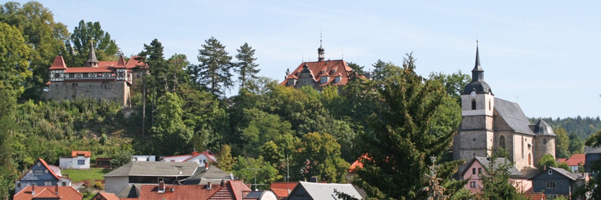 Neuhaus-Schierschnitz_Burg-Schloss-Kirche_LRA SON Burg, Schloß und Kirche von Neuhaus-Schierschnitz