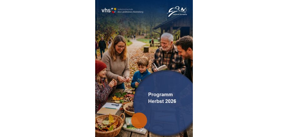 Titelseite vhs Programmheft Herbst-Winter 2026