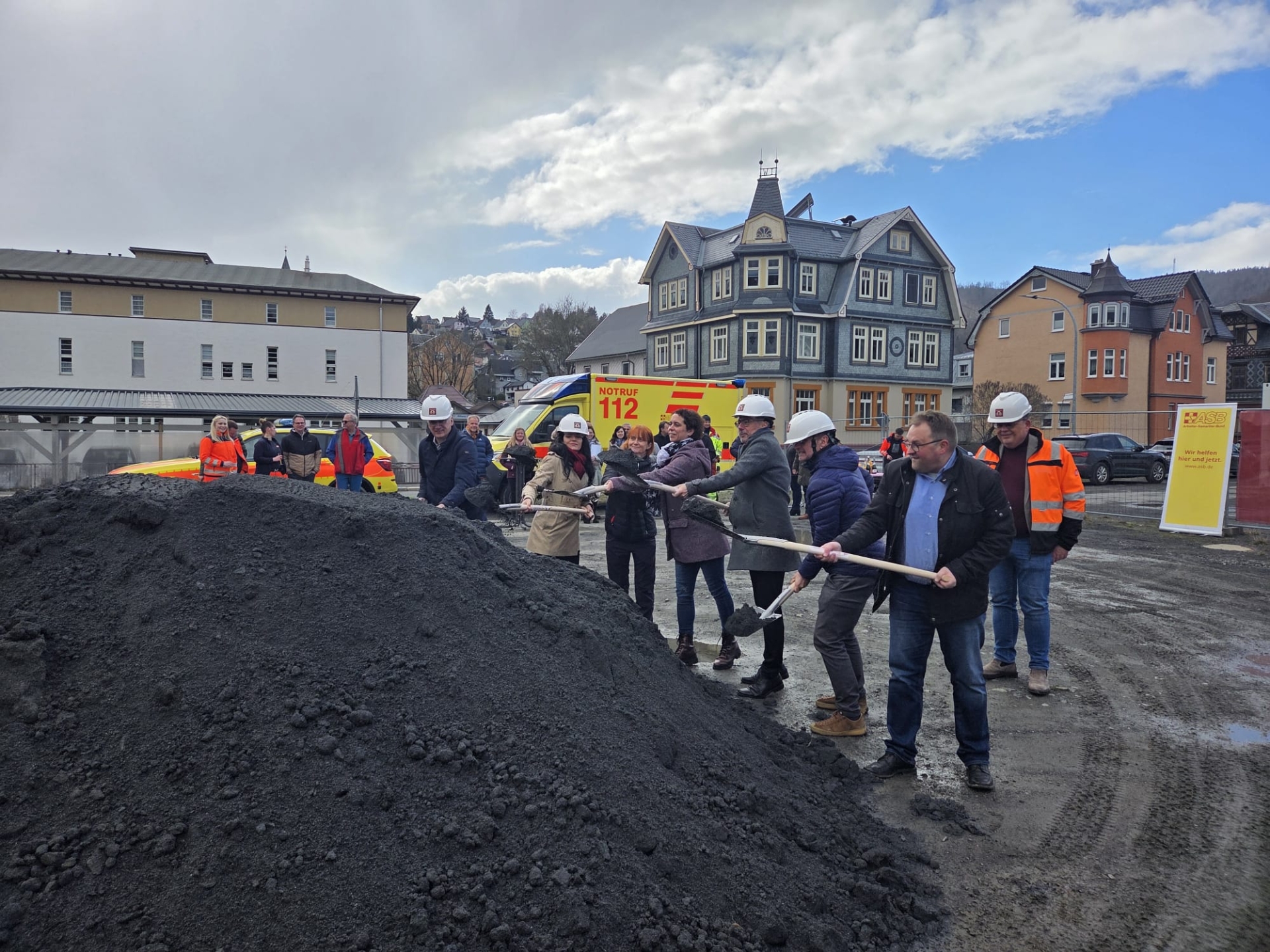 Spatenstich für neue Rettungswache in Steinach