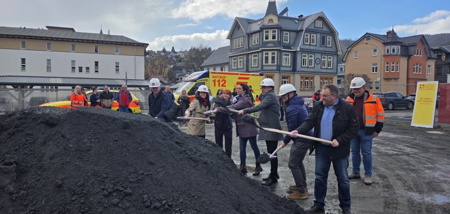 Spatenstich für neue Rettungswache in Steinach