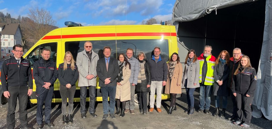 Einweihung der provisorischen Rettungswache Steinach