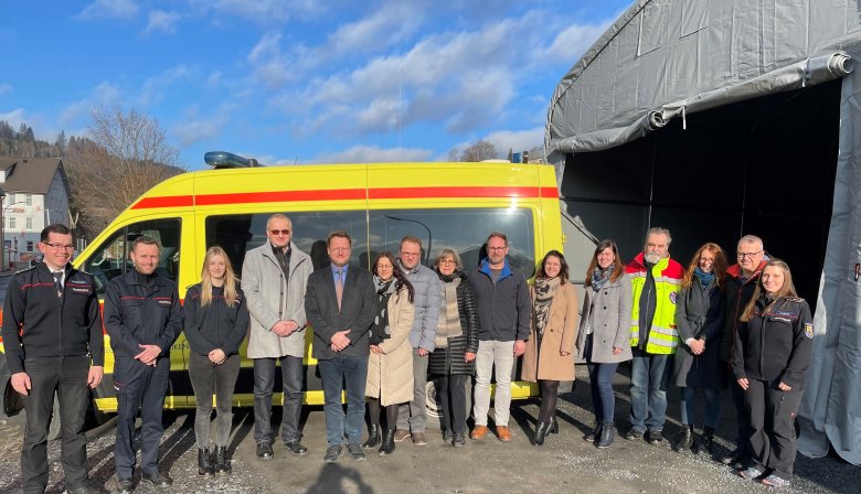 Einweihung der provisorischen Rettungswache Steinach