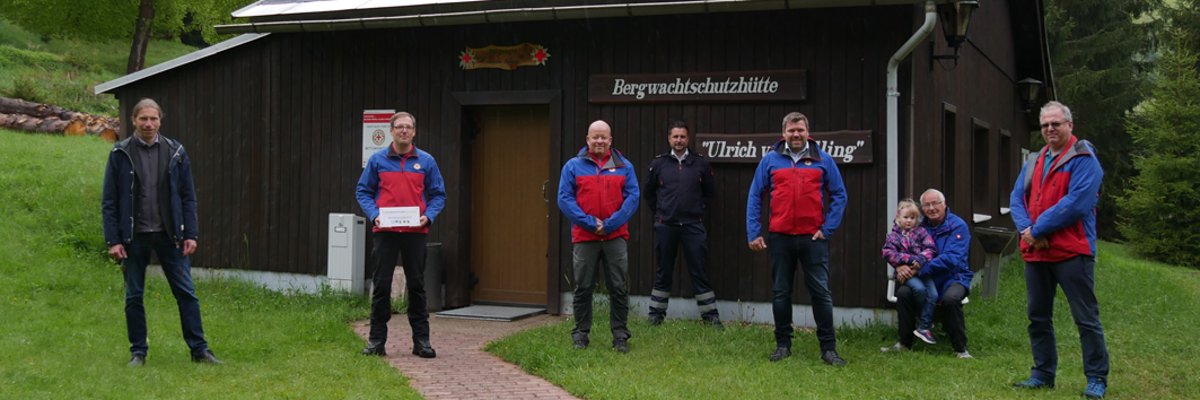 Die Schutzhütte der DRK-Bergwacht in Scheibe-Alsbach Die Schutzhütte der DRK-Bergwacht in Scheibe-Alsbach