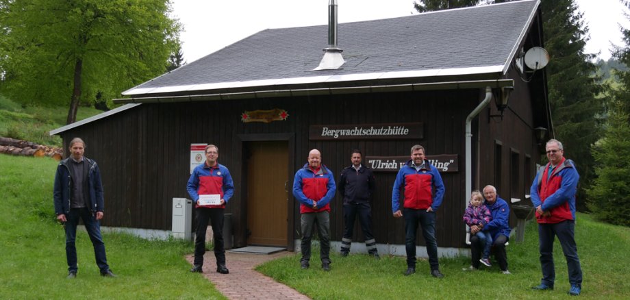 Die Schutzhütte der DRK-Bergwacht in Scheibe-Alsbach Die Schutzhütte der DRK-Bergwacht in Scheibe-Alsbach